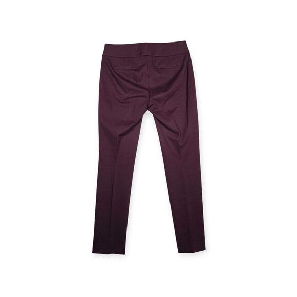 🛍️ Vince Camuto Slim Leg Trousers - Women's 4 - Plum/Burgundy - Picture 8 of 10